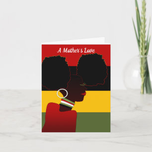 Eine Liebe Afrikanische Amerikanische Mama-Karte e Karte