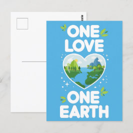 Eine Liebe Erde Herz unseres Planeten Postkarte