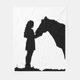 Eine Liebe für Mädchen und ihr Pferd - Die Hinterg Fleecedecke