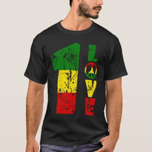 Eine Liebe Jamaica Rasta Reggae Music Caribbean Pr T-Shirt