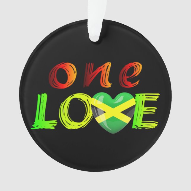 Eine Liebe Jamaika Ornament (Vorderseite)