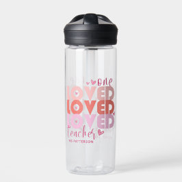 Eine Liebe Lehrer Rosa Moderner Personalisierter N Trinkflasche