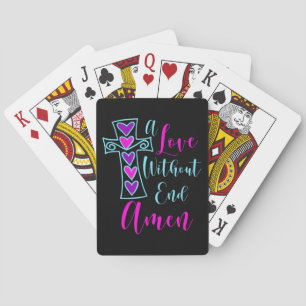 Eine Liebe ohne Ende Amen Jesus Inspirierte Zitat Spielkarten