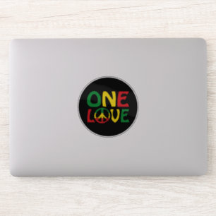 Eine Liebe, Reggae-Design Aufkleber