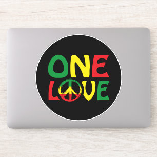 Eine Liebe, Reggae-Design Aufkleber