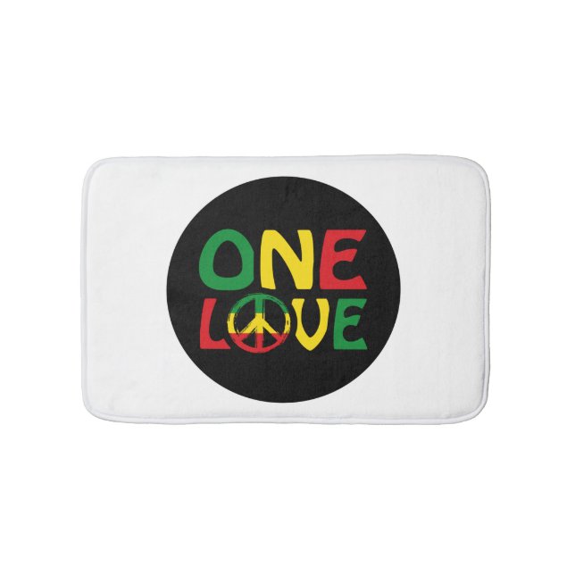 Eine Liebe, Reggae-Design Badematte (Vorderseite)