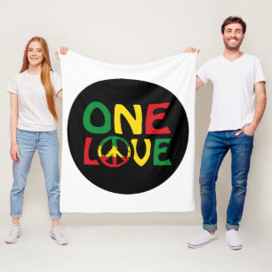 Eine Liebe, Reggae-Design Fleecedecke