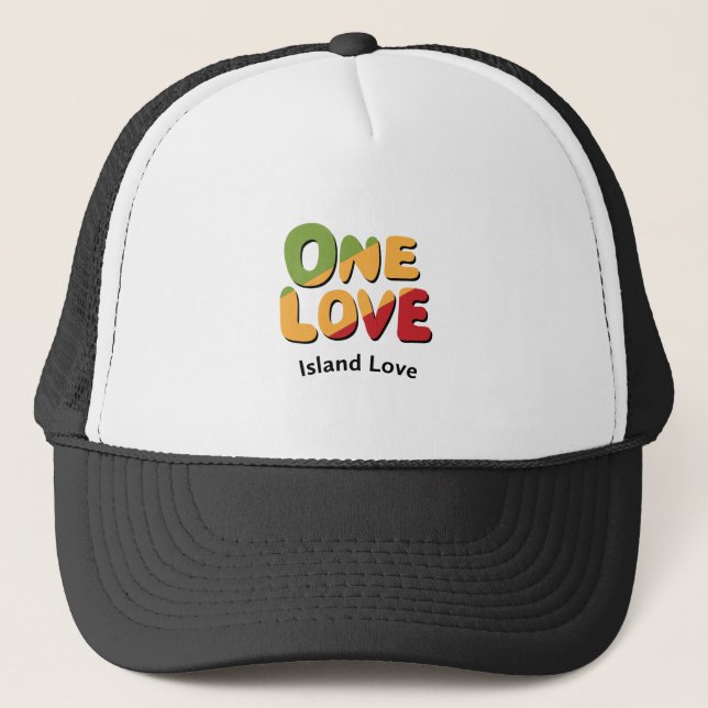 Eine Liebe Trucker Hat Truckerkappe (Vorderseite)