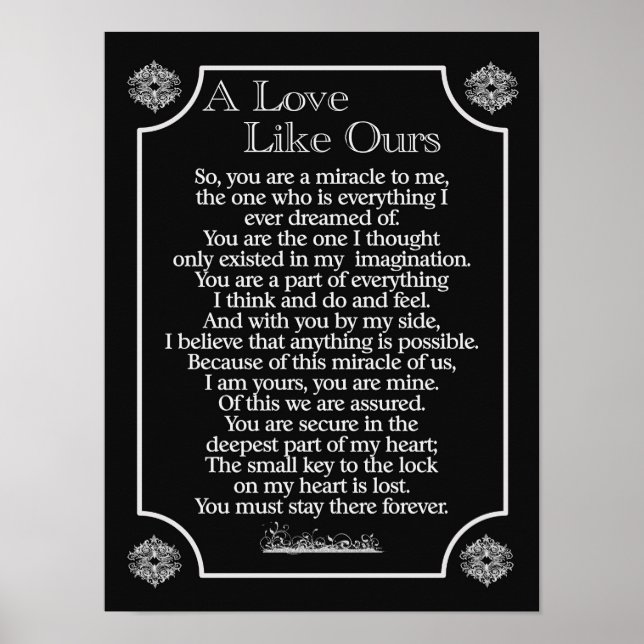 Eine LIEBE WIE UNSERE — Plakatdruck Poster (Vorne)