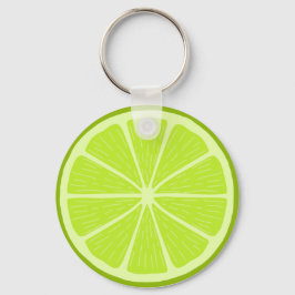 Eine Limone Scheibe - Zitrusfrüchte ! Schlüsselanhänger