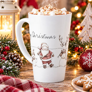 Eine Linie festlicher Freude Milchtasse
