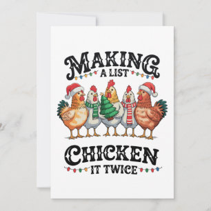 Eine Liste Hühnchen zweimal Weihnachten Weihnachte