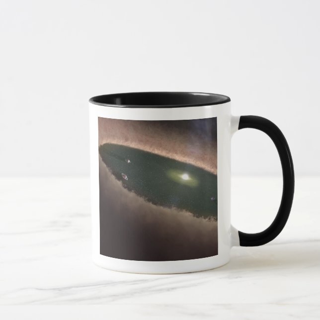Eine Lücke in einem protoplanetären oder planetenb Tasse (Rechts)