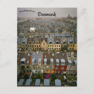 Eine Luftansicht von Kopenhagen Dänemark Postkarte