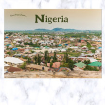 Eine Luftaufnahme von Abuja Nigeria Postkarte