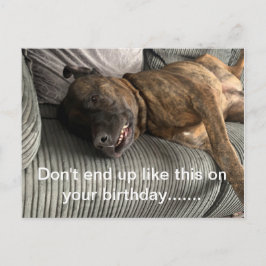 Eine lustige Bull Mastiff-Postkarte Postkarte
