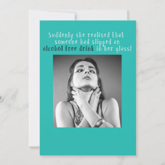 Eine lustige Geburtstagskarte für ein Party