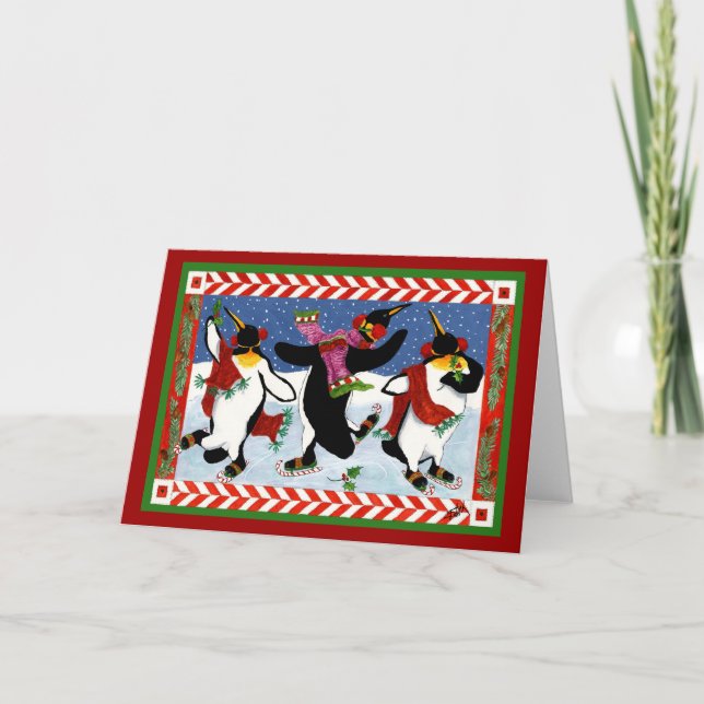 EINE LUSTIGE GUTE ZEIT FEIERTAGSKARTE (Vorderseite)