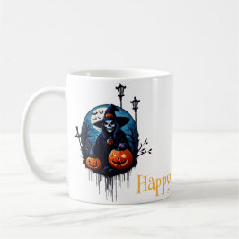 Eine lustige Halloween-Szene Kaffeetasse