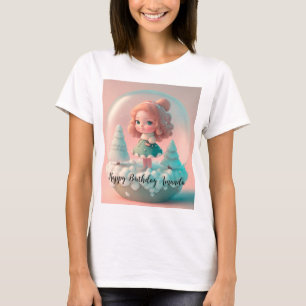 Eine lustige kleine Puppe auf einer Wolke T-Shirt