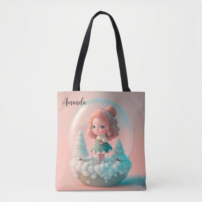 Eine lustige kleine Puppe auf einer Wolke Tasche (Vorderseite)