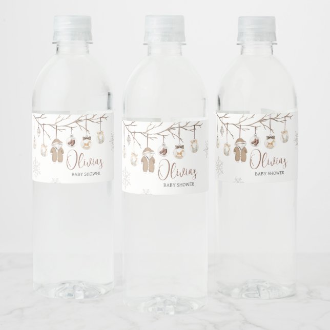 Eine lustige kleine Winter Weihnachtsdusche (Flaschen)