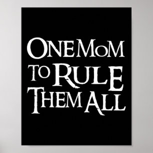 Eine lustige Mama, sie alle für die Mama der Mütte Poster