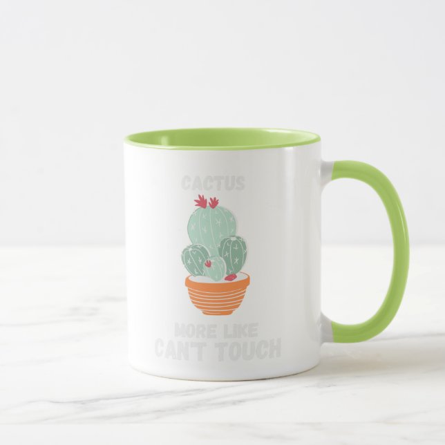 Eine lustige und niedliche Kakteen-Tasse Tasse (Rechts)