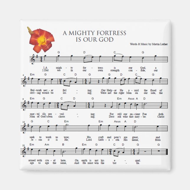 Eine mächtige Festung ist unser Gott Magnet (Vorne)