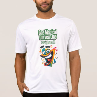 "Eine magische, abgerundete Linie, die alle lächel T-Shirt