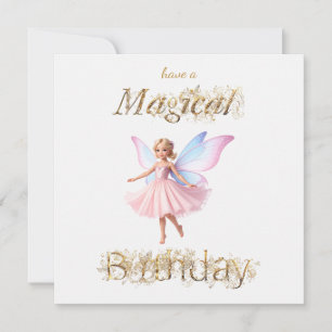 Eine magische Fee Magischer Geburtstag Karte