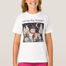 "Eine magische Nacht im Schnee" Baby T-shirt