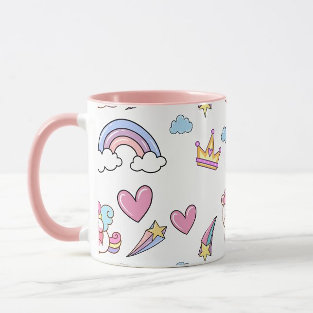 Eine magische Regenbogenpartei im Muster der Gebur Tasse (Links)