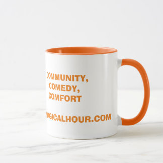 Eine magische Tasse für das Stundenlogo