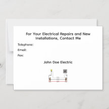 Eine magnetische Einladung für Kunden von Elektrik