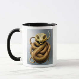 Eine majestätische Schlange, gewickelt. Tasse