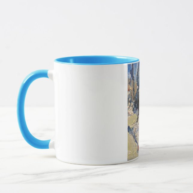 eine malerische Gans im Winter Tasse (Links)