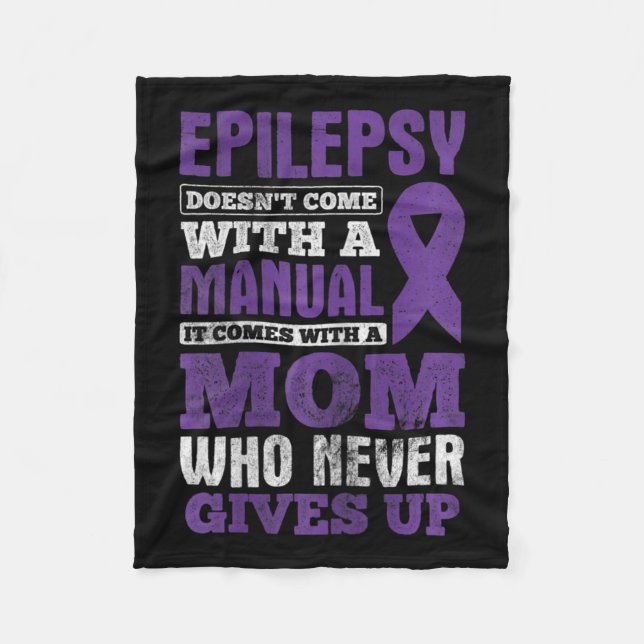 Eine Mama, die nie das Bewusstsein für Epilepsie a Fleecedecke (Vorderseite)