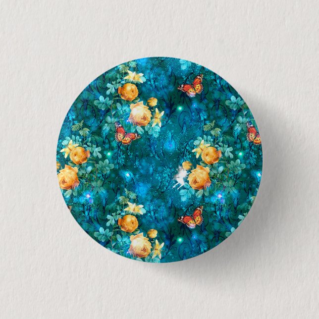 Eine Märchen im Design der Gartenreihe 11 Button (Vorderseite)