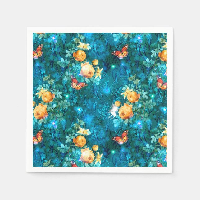 Eine Märchen im Design der Gartenreihe 11 Serviette (Vorderseite)