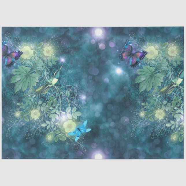 Eine Märchen im Design der Gartenreihe 13 Seidenpapier (Vorderseite)