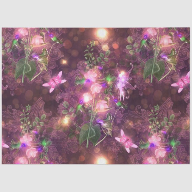 Eine Märchen im Design der Gartenreihe 1 Seidenpapier (Vorderseite)