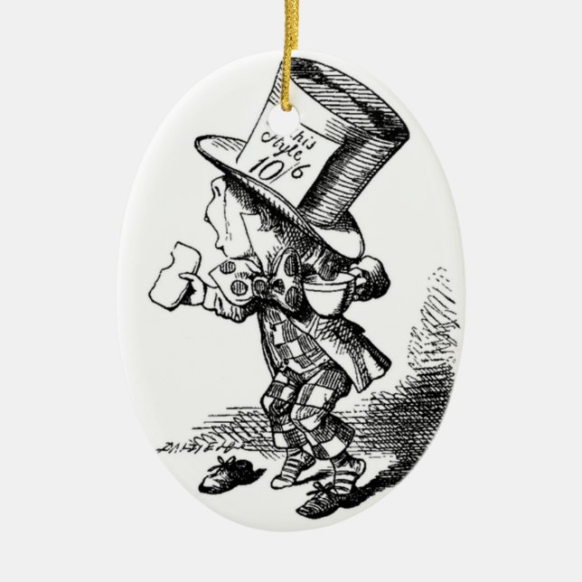 Eine Märchenland-Weihnachtsverzierung Keramik Ornament (Vorne)