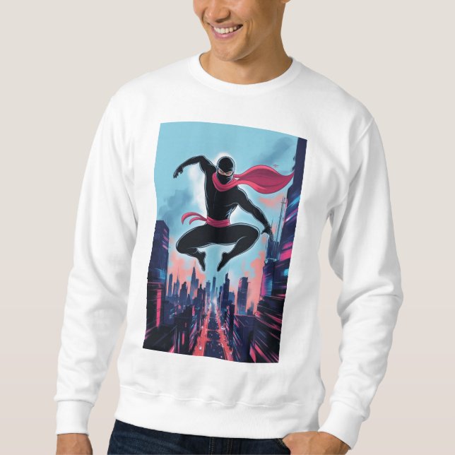 Eine maskierte Ninja Sweatshirt (Vorderseite)
