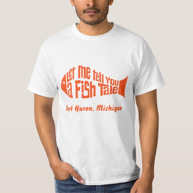 Eine maßgeschneiderte Fischgeschichte T-Shirt (Vorderseite)