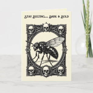 Eine massive monströse Fliege Karte