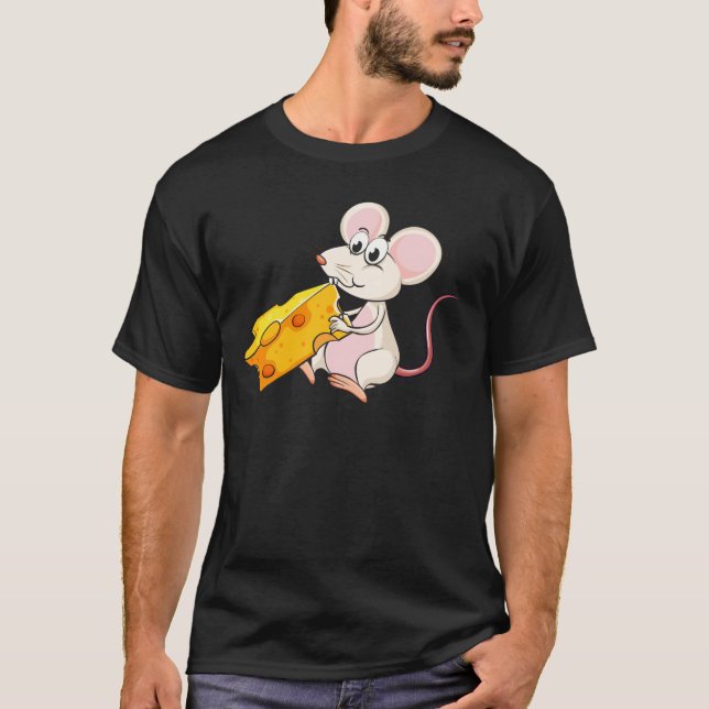 Eine Maus, die Käse isst T-Shirt (Vorderseite)