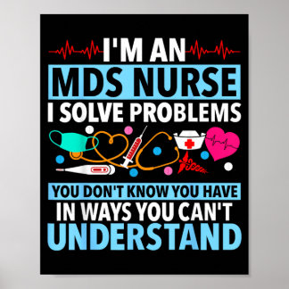 Eine Mds-Krankenschwester löst Probleme, von denen Poster