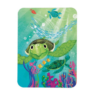 Eine Meeresschildkröte-Rettung Magnet