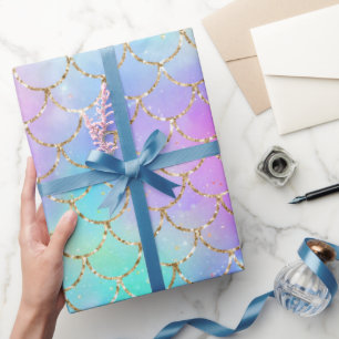 Eine Meerjungfrau-Galaxie-Serie Design 10  Geschenkpapier
